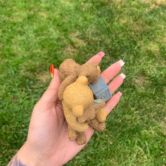 Cherished Teddies Bear Figurine Caleb and Friends 3 Bears Hugging 1999 … - Picture 8 of 8